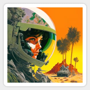 We Are Floating In Space - 89 - Sci-Fi Inspired Retro Artwork Magnet